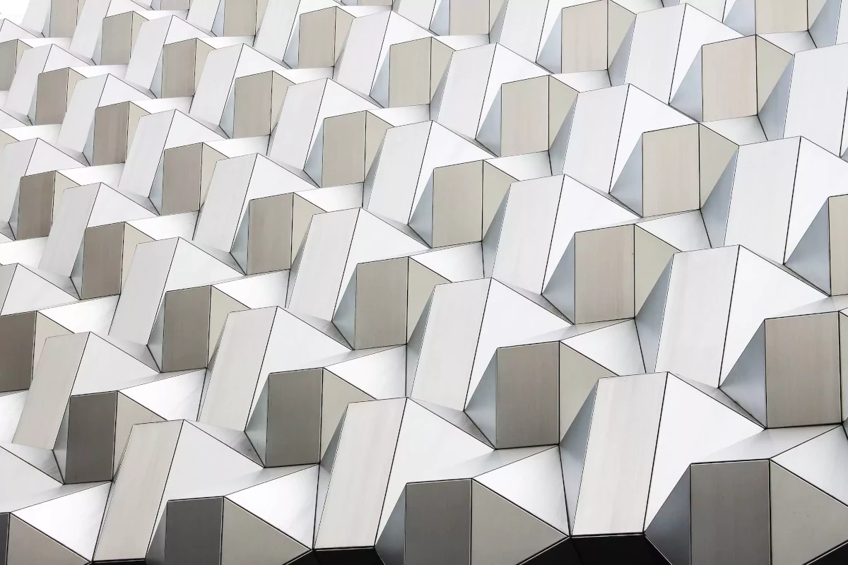 Hakkımızda 3 White abstract geometric artwork from Dresden, Germany